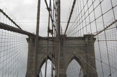 Walking the Brooklyn Bridge to Ground Zero