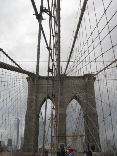 Walking the Brooklyn Bridge to Ground Zero